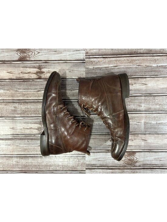 Frye 87901 Phillip Lace Up Work Ankle Boots size 8 B color Brown Vintage main image 6